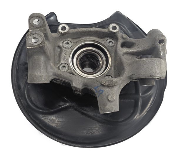 Thumbnail 4: 17-20 AUDI Q7 (4M) REAR LEFT DRIVER SPINDLE KNUCKLE WHEEL BEARING HUB w/ SHIELD