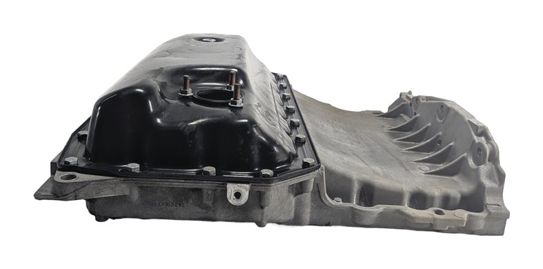 Thumbnail 2: 17-19 AUDI Q7 4M 3.0L SUPER CREC ENGINE UPPER & LOWER OIL FLUID PAN w/ PLUG