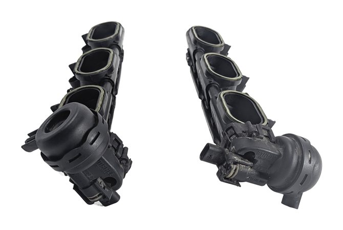 Thumbnail 2: 16-19 AUDI A6 A7 A8 Q7 C7 4M 3.0L SUPER CREC LEFT LOWER INTAKE MANIFOLD DIFFUSER