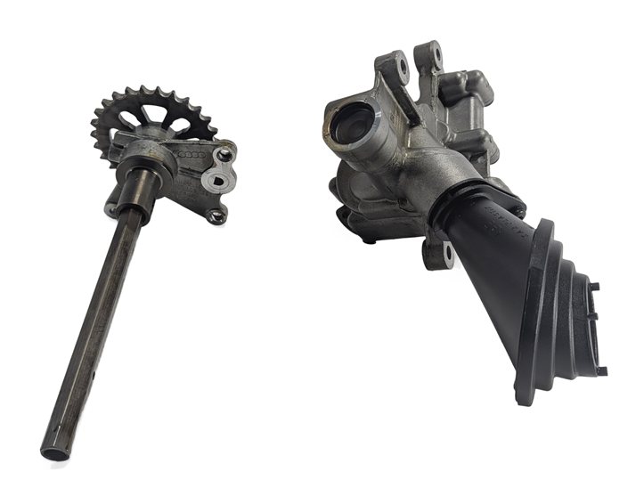 Thumbnail 2: 2017-2019 AUDI Q7 (4M) 3.0L SUPER CREC ENGINE OIL PUMP w/PICKUP TUBE DRIVE SHAFT