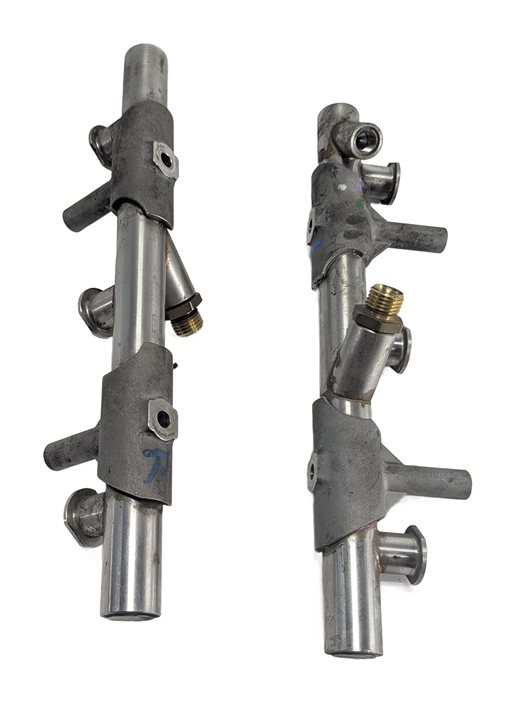 Thumbnail 4: 2017-2019 AUDI Q7 (4M) 3.0L SUPER (CREC) LEFT & RIGHT FUEL INJECTOR RAIL SET/2