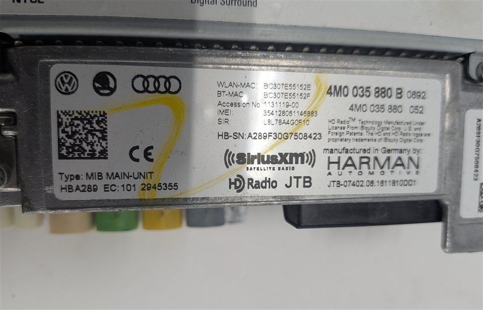 Thumbnail 8: 2017 AUDI Q7 (4M) RADIO STEREO SD SIM CD MULTIMEDIA PLAYER