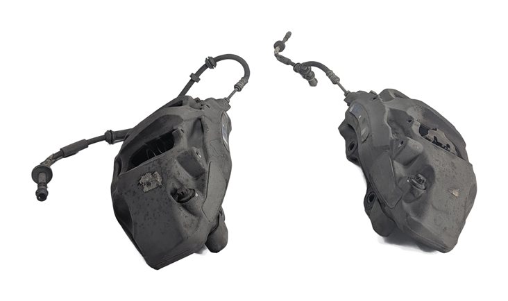 Thumbnail 2: 17-20 AUDI Q7 Q8 (4M) FRONT LEFT DRIVER & RIGHT PASSENGER BRAKE CALIPER SET/2