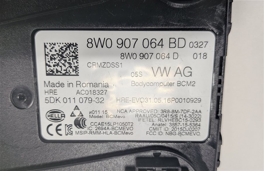 Thumbnail 11: 2017-2018 AUDI Q7 (4M) ECM SECURITY SET INSTRUMENT CLUSTER BCM GATEWAY KEY FOB