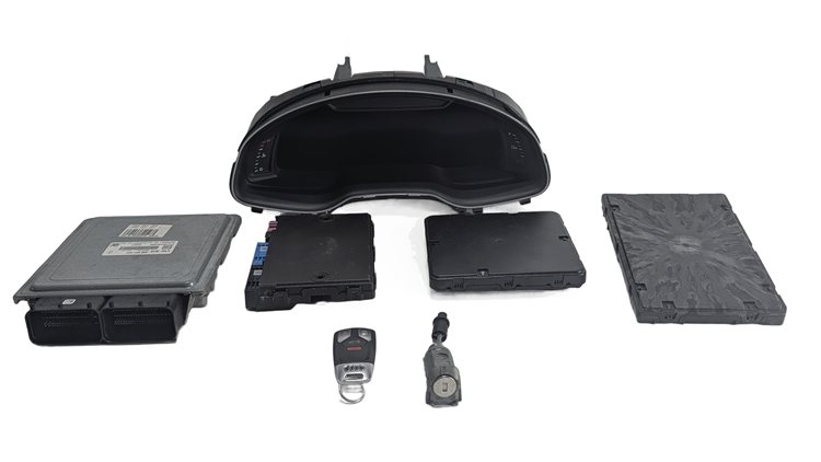 Thumbnail 3: 2017-2018 AUDI Q7 (4M) ECM SECURITY SET INSTRUMENT CLUSTER BCM GATEWAY KEY FOB