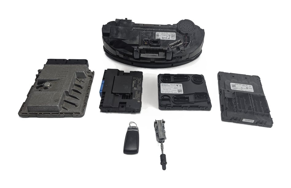 Thumbnail 5: 2017-2018 AUDI Q7 (4M) ECM SECURITY SET INSTRUMENT CLUSTER BCM GATEWAY KEY FOB