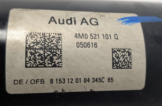 Thumbnail 7: 2017-2019 AUDI Q7 (4M) 3.0L REAR DRIVESHAFT DRIVELINE DRIVE LINE PROPELLER SHAFT