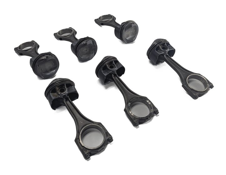 15-19 AUDI A6 A7 A8 Q7 (C7 D4 4H 4M) 3.0L SUPER PISTON & CONNECTING ROD SET 6