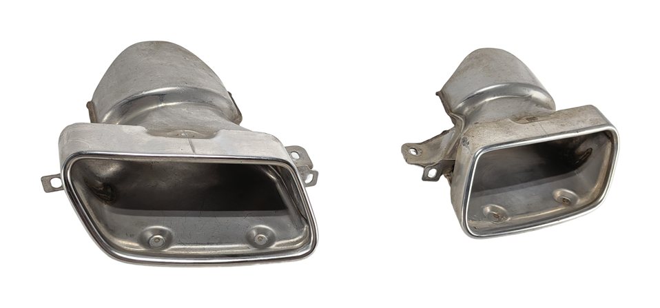 2011-2013 MERCEDES E350 (W212) BLUETEC DIESEL REAR MUFFLER EXHAUST TIP SET