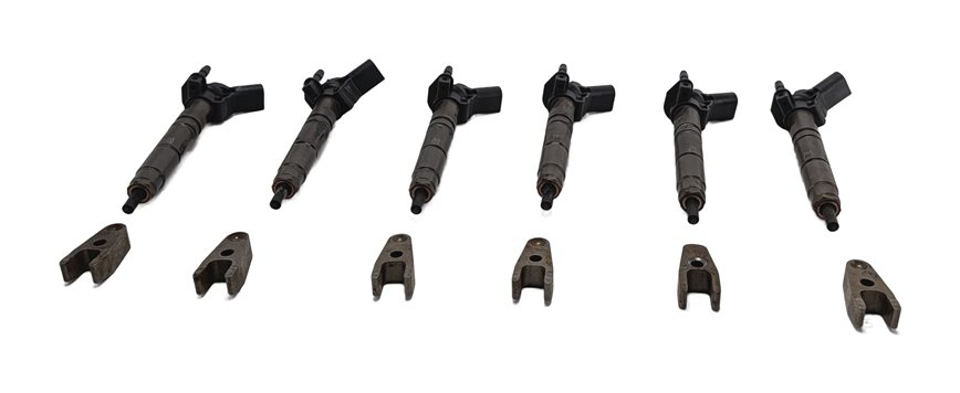 Thumbnail 2: 07-13 MERCEDES E GL ML R (W164 W211 W212 X164) 3.0L DIESEL FUEL INJECTOR SET/6