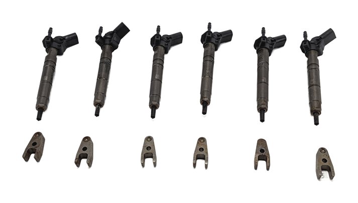 Thumbnail 3: 07-13 MERCEDES E GL ML R (W164 W211 W212 X164) 3.0L DIESEL FUEL INJECTOR SET/6