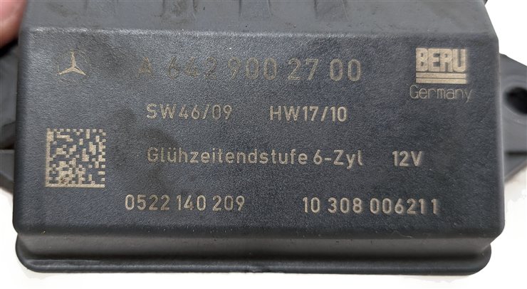 Thumbnail 5: 07-13 MERCEDES E320 E350 GL350 ML350 S350 R320 R350 DIESEL GLOW PLUG MODULE