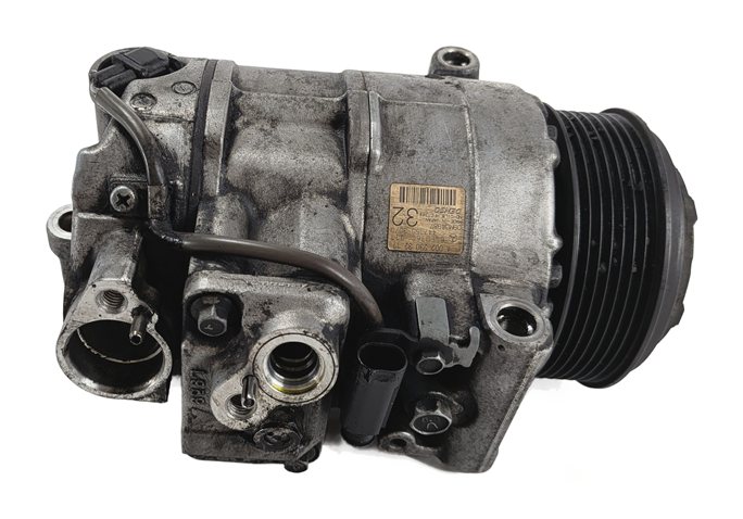 Thumbnail 2: 2011-2012 MERCEDES BENZ E350 (W212) 3.0L OM642 DIESEL ENGINE A/C COMPRESSOR PUMP