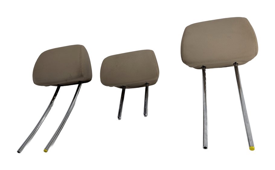 10-16 MERCEDES E CLASS SEDAN (W212) REAR LEFT RIGHT CENTER HEADREST SET3 (Beige)