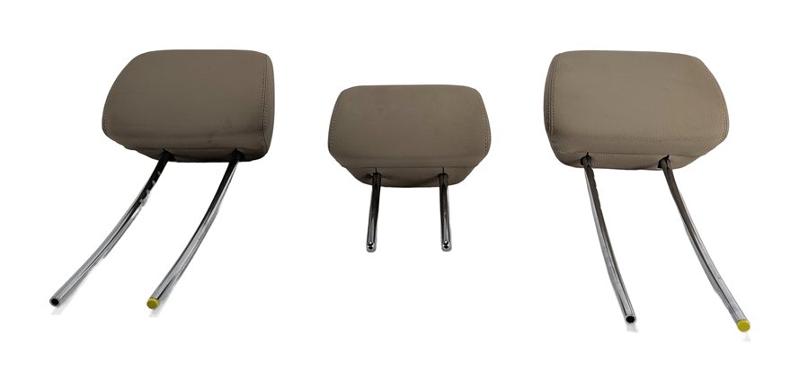 Thumbnail 2: 10-16 MERCEDES E CLASS SEDAN (W212) REAR LEFT RIGHT CENTER HEADREST SET3 (Beige)