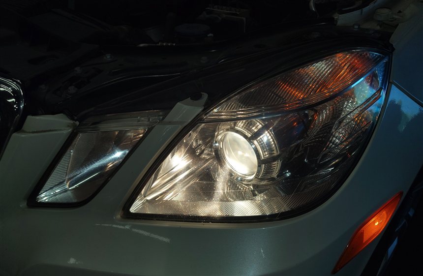 Thumbnail 2: 2010-2013 MERCEDES E300 E350 E400 E550 (W212) LEFT DRIVER HALOGEN HEADLIGHT LAMP