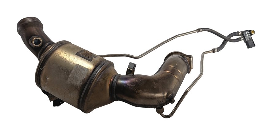 Thumbnail 2: 2011 MERCEDES E350 (W212) 3.0L (OM642) DIESEL PARTICULATE FILTER DPF w/ SENSOR