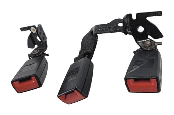 2011 MERCEDES E350 (W212) REAR LEFT CENTER RIGHT SEATBELT BUCKLE SET/3 (Black)