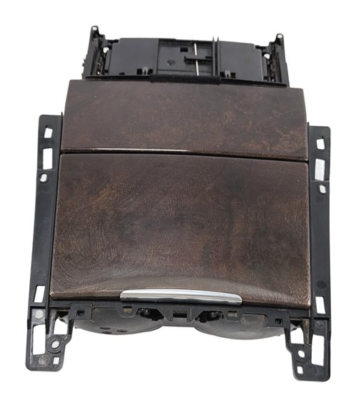 Thumbnail 3: 2011 MERCEDES E350 (W212) FRONT CENTER CONSOLE CUP HOLDER w/ COVER (Walnut)