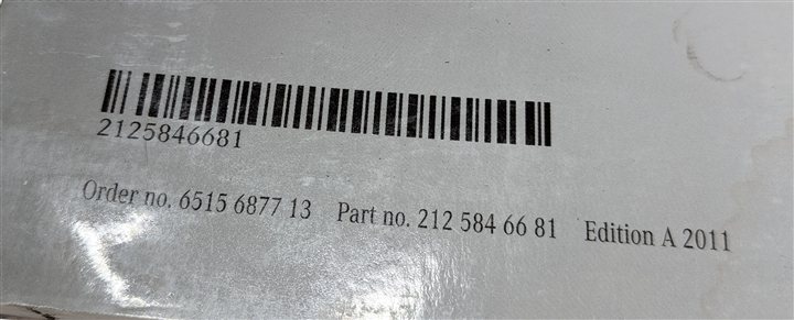 Thumbnail 7: 2011 MERCEDES E350 (W212) 3.0L OWNER'S MANUAL BOOKLET w/ LEATHER CASE SET/5