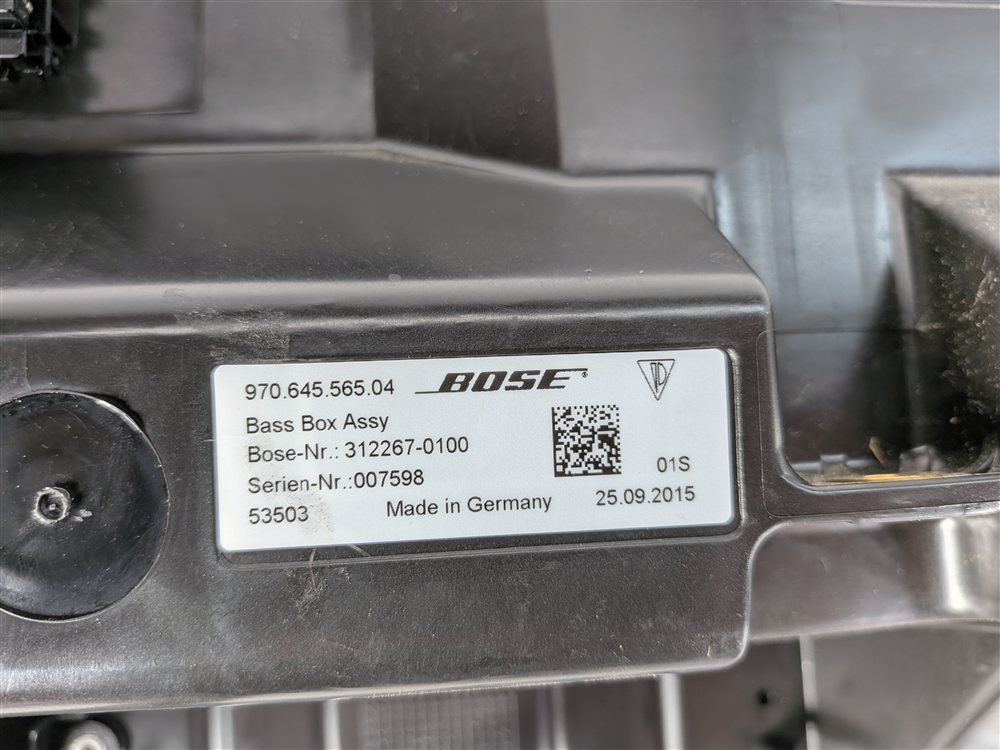 Thumbnail 7: 2016 PORSCHE PANAMERA (970) BOSE SUBWOOFER SPEAKER BOX ENCLOSURE ASSEMBLY