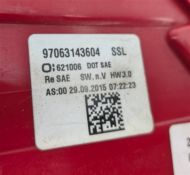 Thumbnail 9: 14-16 PORSCHE PANAMERA (970 G1) REAR RIGHT TAIL LIGHT ASSEMBLY w/O DARKENED LENS