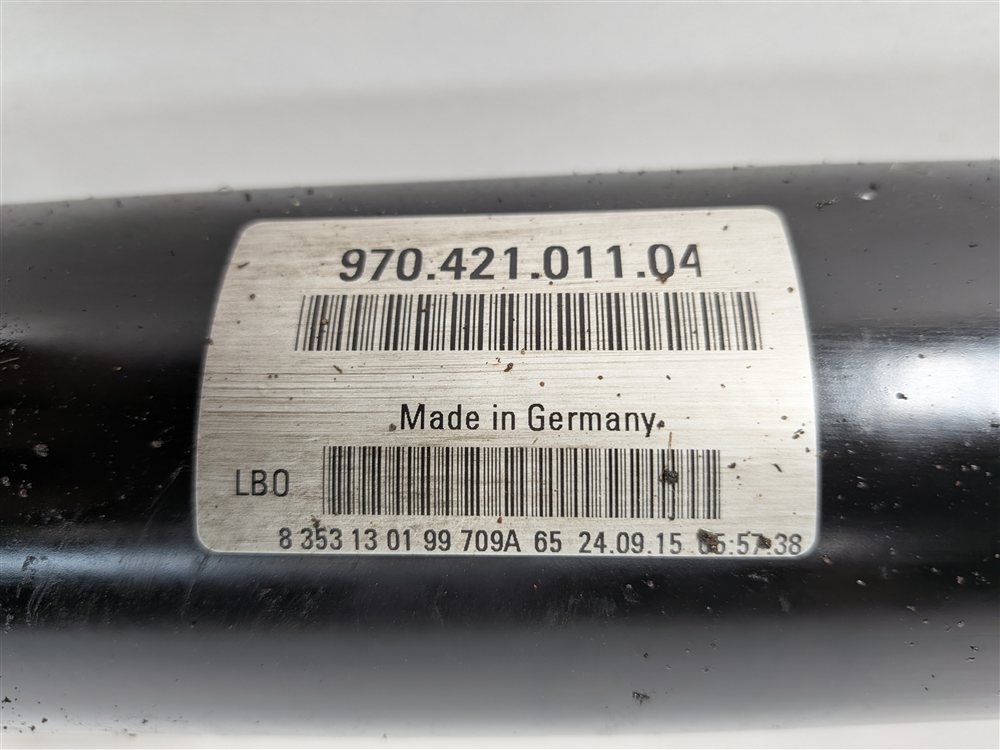 Thumbnail 10: 10-16 PORSCHE PANAMERA (970 G1) RWD REAR DRIVESHAFT DRIVELINE DRIVE LINE SHAFT