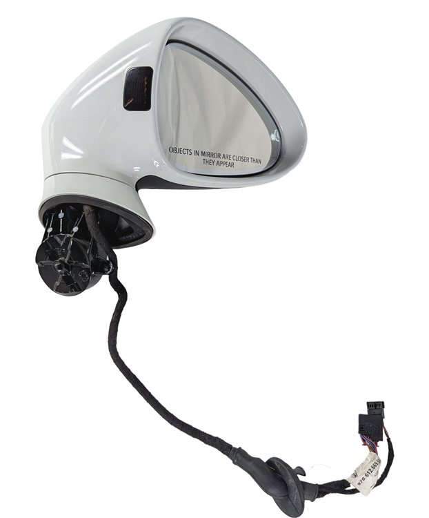 14-16 PORSCHE PANAMERA 970 RIGHT MIRROR w/MEMORY BLIND SPOT TURN SIGNAL (White)
