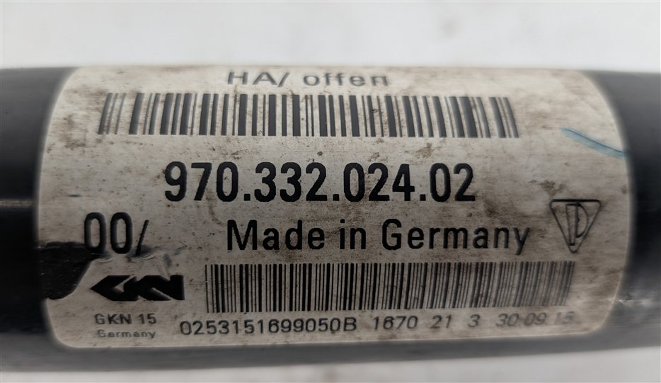Thumbnail 6: 14-16 PORSCHE PANAMERA (970) REAR LEFT AXLE SHAFT DRIVESHAFT