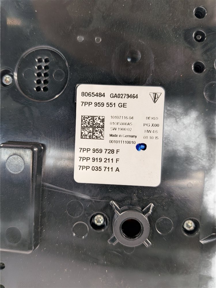 Thumbnail 10: 2010-2018 PORSCHE CAYENNE PANAMERA (958 970 G1) FRONT DOMELIGHT LAMP (Gray)