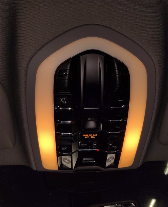 Thumbnail 2: 2010-2018 PORSCHE CAYENNE PANAMERA (958 970 G1) FRONT DOMELIGHT LAMP (Gray)