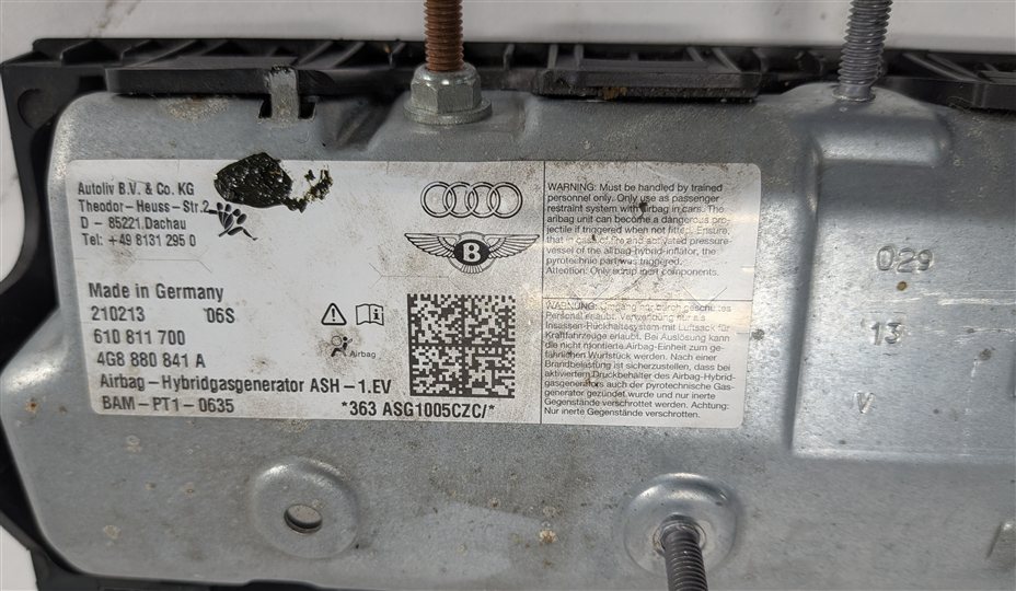 Thumbnail 5: 2012-2017 AUDI A6 S6 A7 S7 RS7 (C7) LEFT DRIVER KNEE AIRBAG SRS AIR BAG (Beige)