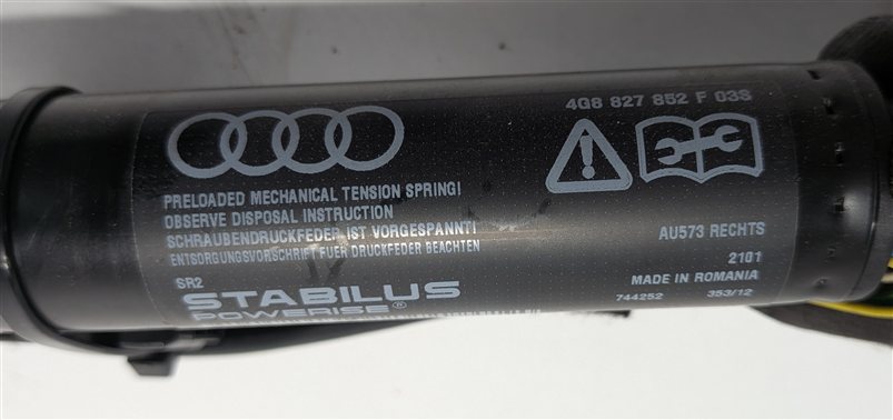 Thumbnail 11: 12-18 AUDI A7 S7 RS7 (C7 4G8) REAR LEFT & RIGHT TRUNK ELECTRIC SHOCK STRUT SET