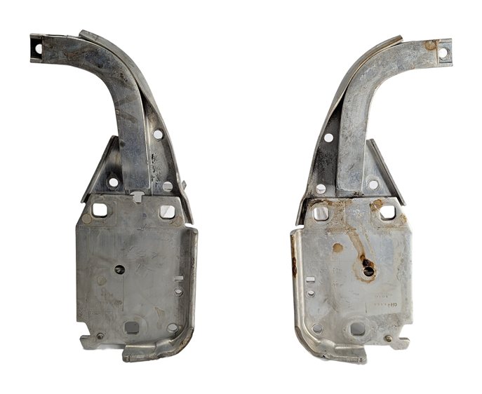 Thumbnail 4: 12-18 AUDI A6 A7 S6 S7 RS7 C7 4G8 FRONT BUMPER REINFORCEMENT BAR BRACKET SET/2