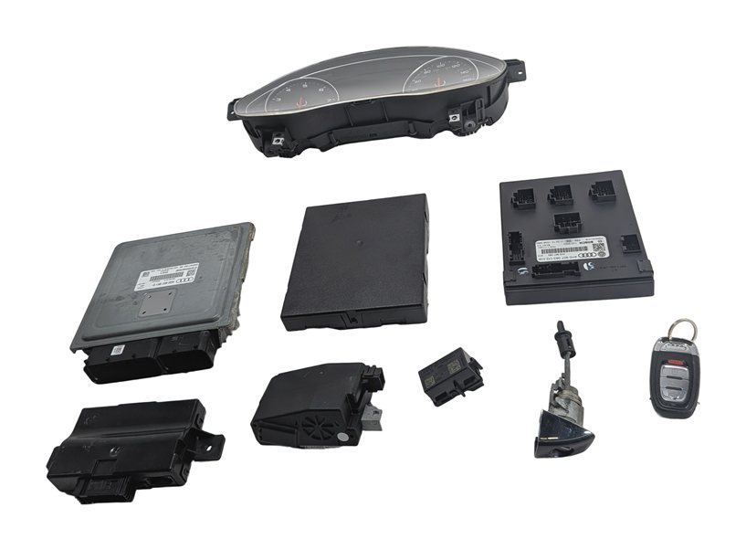 2013 AUDI A7 (C7 4G8) 3.0L (CTUA) ECM BCM CLUSTER KESSY GATEWAY ELV KEY SET/7
