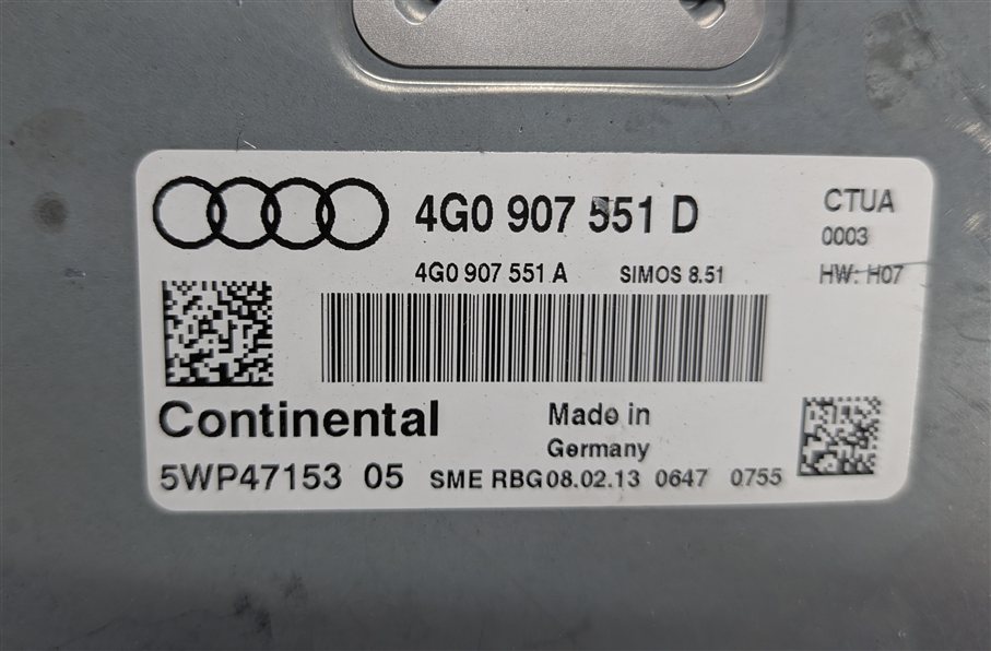 Thumbnail 19: 2013 AUDI A7 (C7 4G8) 3.0L (CTUA) ECM BCM CLUSTER KESSY GATEWAY ELV KEY SET/7