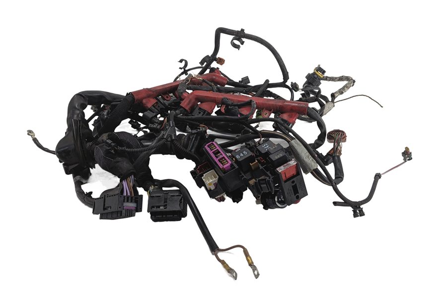 Thumbnail 2: 2013 AUDI A7 (C7 4G8) 3.0L SUPER (CTUA) ENGINE MOTOR WIRE WIRING HARNESS LOOM