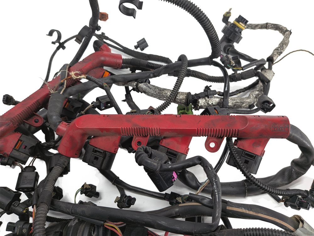 Thumbnail 5: 2013 AUDI A7 (C7 4G8) 3.0L SUPER (CTUA) ENGINE MOTOR WIRE WIRING HARNESS LOOM
