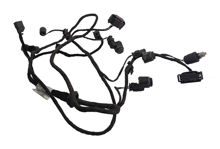 2013 AUDI A7 (C7 4G8) REAR PARK ASSIST PDC SENSOR SET/4 w/ HARNESS (Blue)
