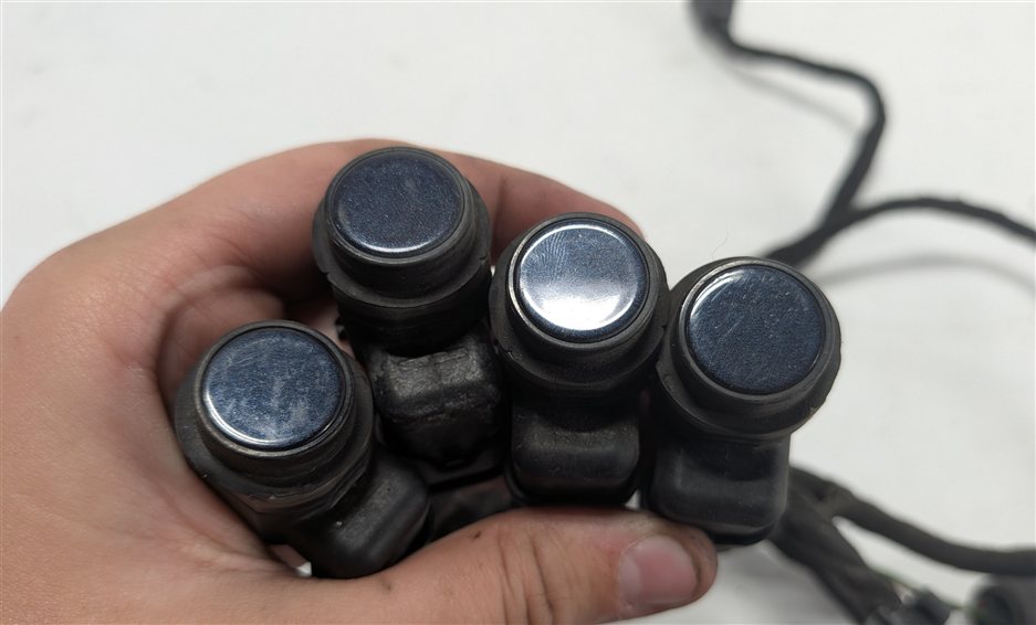 Thumbnail 4: 2013 AUDI A7 (C7 4G8) REAR PARK ASSIST PDC SENSOR SET/4 w/ HARNESS (Blue)