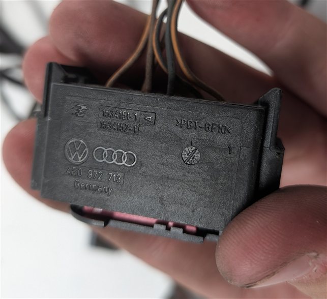 Thumbnail 8: 2013 AUDI A7 (C7 4G8) REAR PARK ASSIST PDC SENSOR SET/4 w/ HARNESS (Blue)