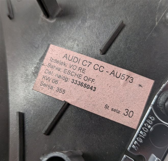 Thumbnail 17: 2013 AUDI A7 (C7 4G8) INTERIOR DOOR DASH CENTER CONSOLE TRIM SET (Ash)
