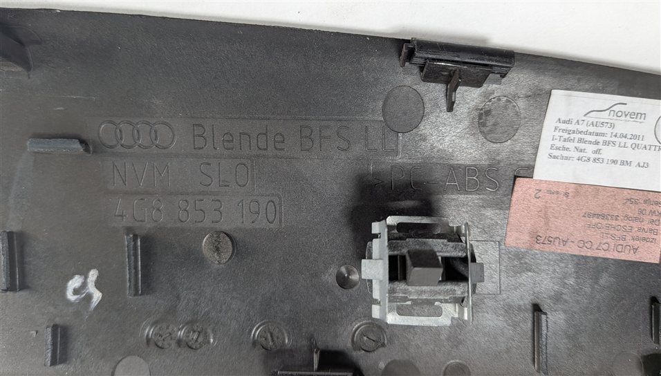 Thumbnail 19: 2013 AUDI A7 (C7 4G8) INTERIOR DOOR DASH CENTER CONSOLE TRIM SET (Ash)