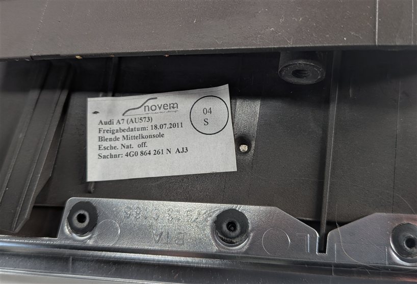 Thumbnail 26: 2013 AUDI A7 (C7 4G8) INTERIOR DOOR DASH CENTER CONSOLE TRIM SET (Ash)