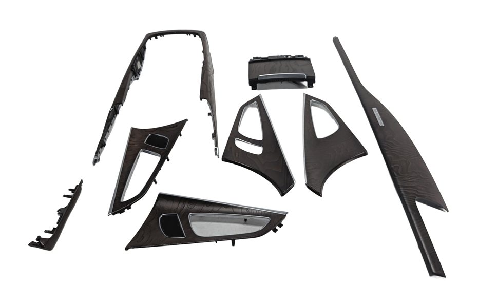 Thumbnail 3: 2013 AUDI A7 (C7 4G8) INTERIOR DOOR DASH CENTER CONSOLE TRIM SET (Ash)
