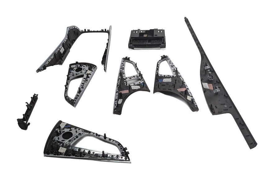 Thumbnail 4: 2013 AUDI A7 (C7 4G8) INTERIOR DOOR DASH CENTER CONSOLE TRIM SET (Ash)