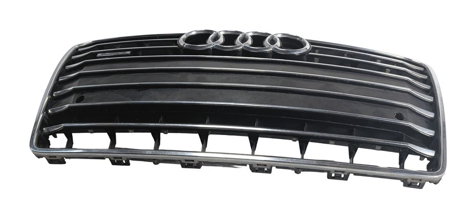 Thumbnail 2: 12-15 AUDI A7 (C7 4G8) FRONT CENTER GRILLE NON S-LINE w/ ACC PARK ASSIST BLACK