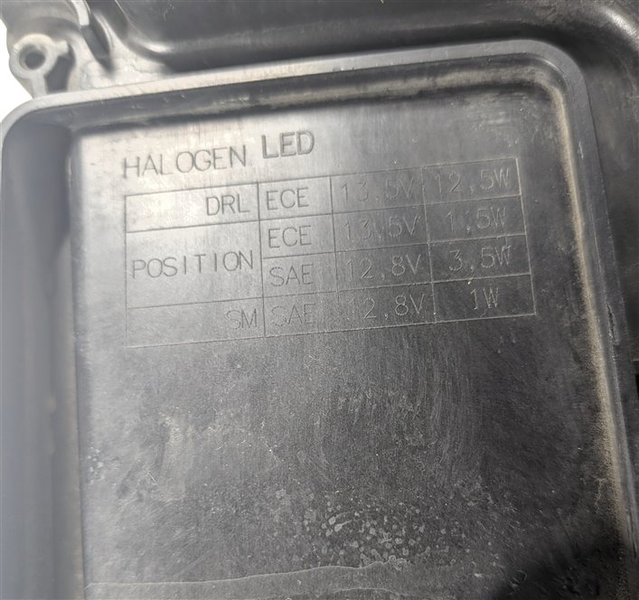 Thumbnail 10: 12-15 LANDROVER EVOQUE (L538) FRONT RIGHT PASSENGER HALOGEN HEADLIGHT LIGHT LAMP