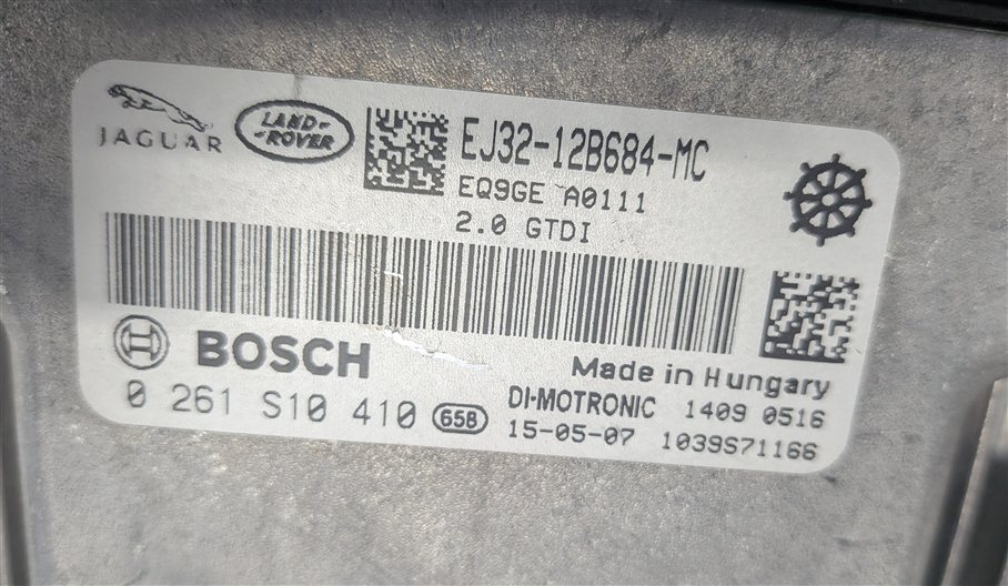 Thumbnail 10: 2014-2015 RANGE ROVER EVOQUE (L538) 2.0L TURBO ENGINE IMMOBILIZER MODULE KEY SET