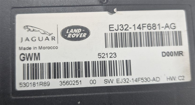 Thumbnail 13: 2014-2015 RANGE ROVER EVOQUE (L538) 2.0L TURBO ENGINE IMMOBILIZER MODULE KEY SET